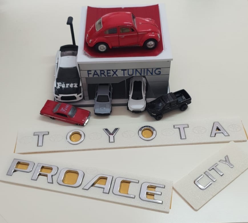 Toyota Boşluklu Büyük Boy Proace ve City Krom Bagaj Yazısı